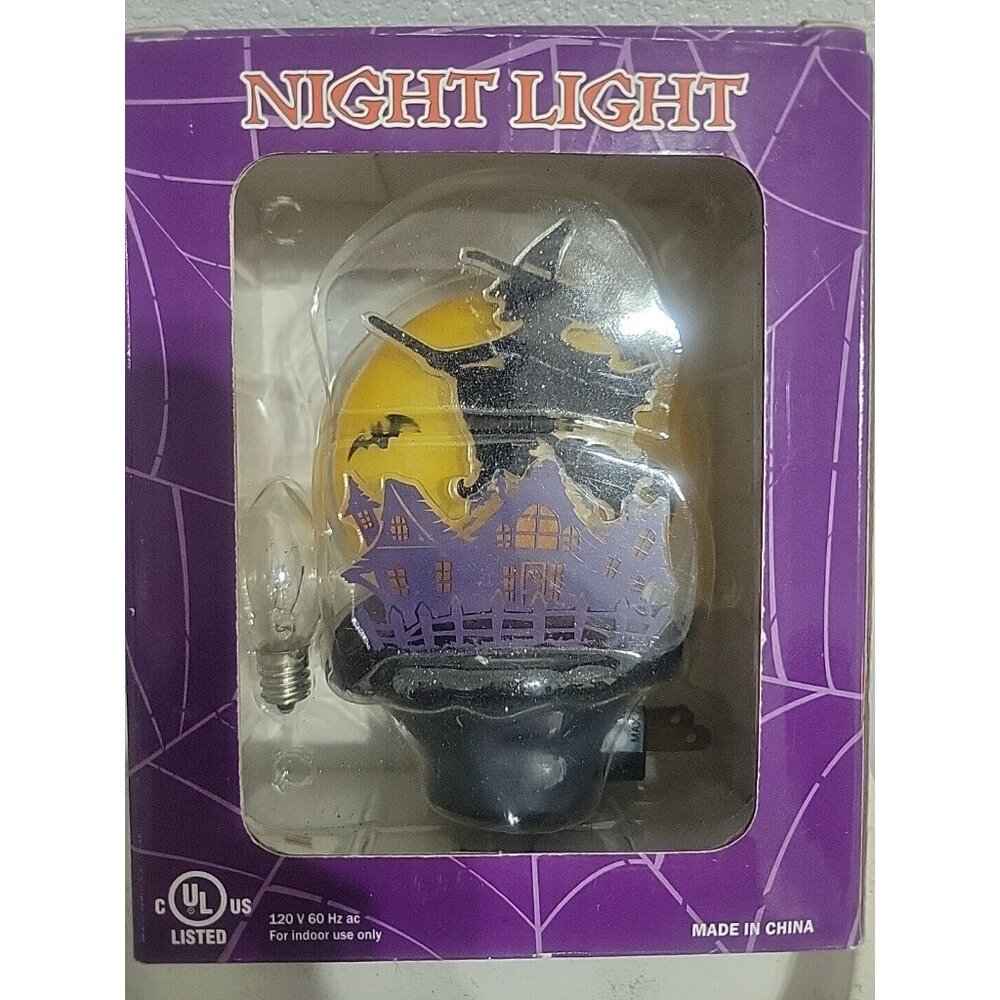 Spooky Cat Graveyard Halloween Night Light Costco Brand New NIB